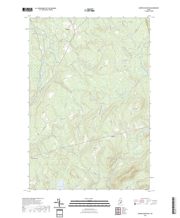 Bowers Mountain, ME — USGS 7.5-minute topo (2024)