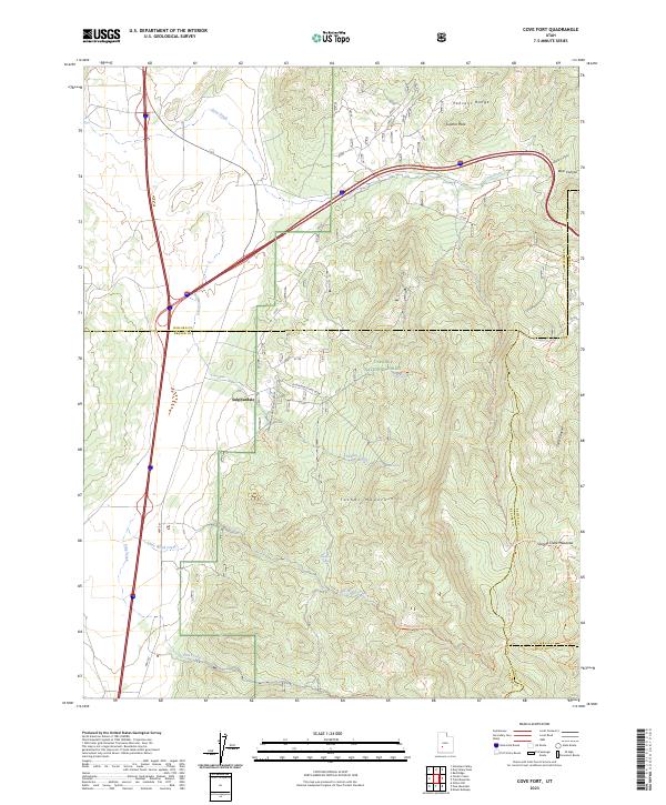 Cove Fort, UT — USGS 7.5-minute topo (2023)