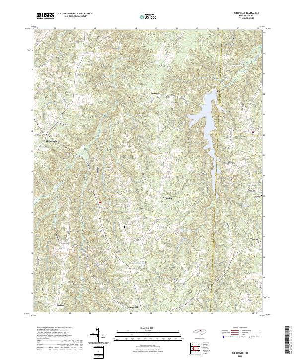 Ridgeville, NC — USGS 7.5-minute topo (2022)