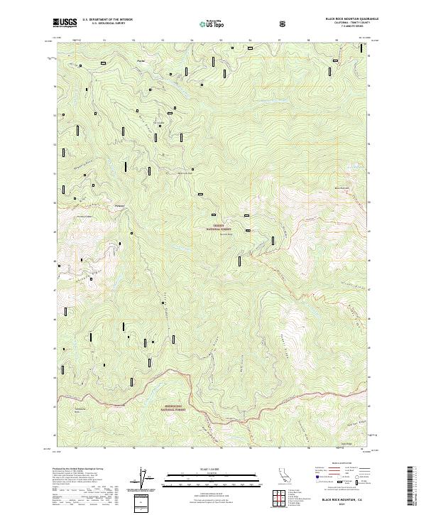 Black Rock Mountain, CA — USGS 7.5-minute topo (2021)