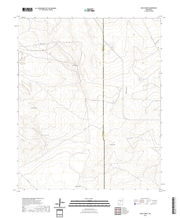 Dulce Draw, NM — USGS 7.5-minute topo (2023)