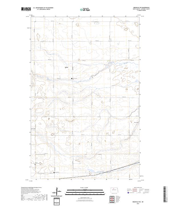 Granville SW, ND — USGS 7.5-minute topo (2024)
