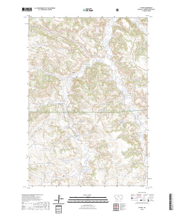 Otter, MT — USGS 7.5-minute topo (2024)