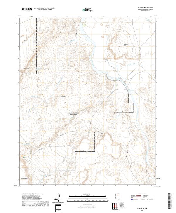 Wupatki SE, AZ — USGS 7.5-minute topo (2021)