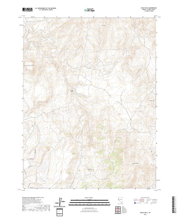 Chalk Hills, NV — USGS 7.5-minute topo (2021)