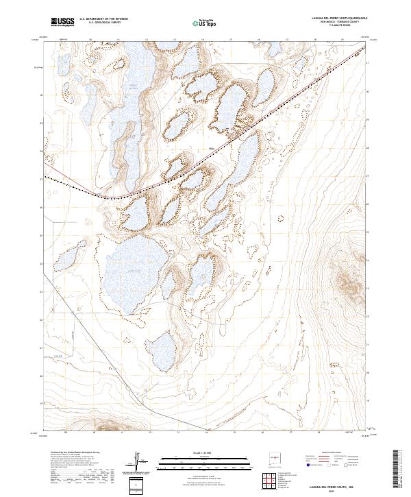 Laguna Del Perro South, NM — USGS 7.5-minute topo (2023)