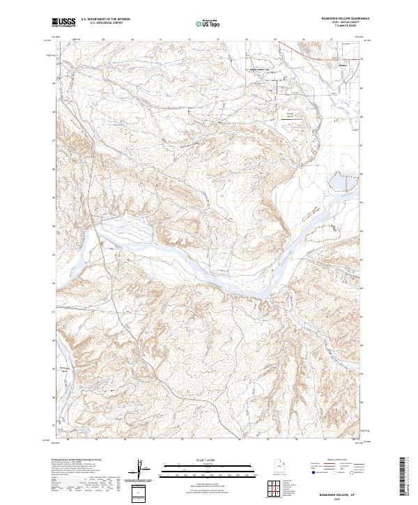 Rasmussen Hollow, UT — USGS 7.5-minute topo (2023)