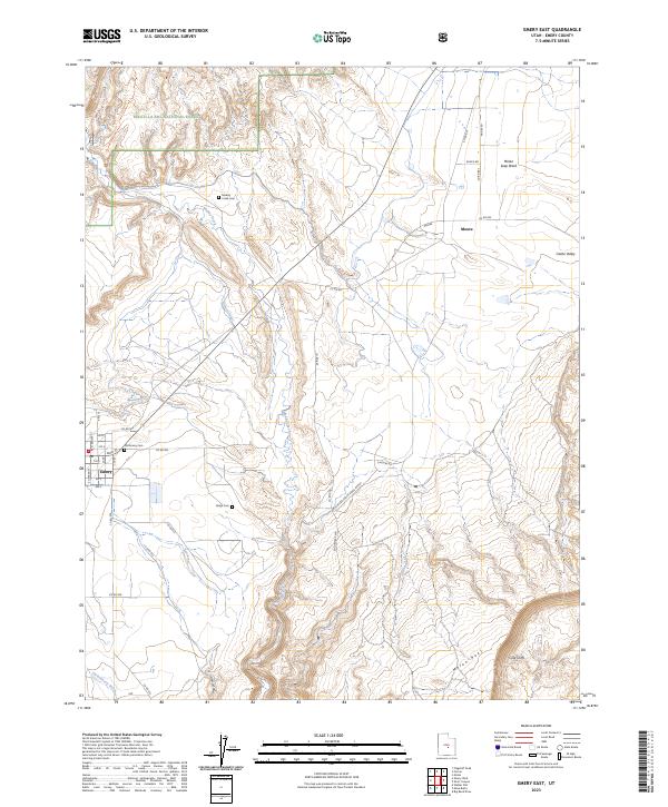 Emery East, UT — USGS 7.5-minute topo (2023)