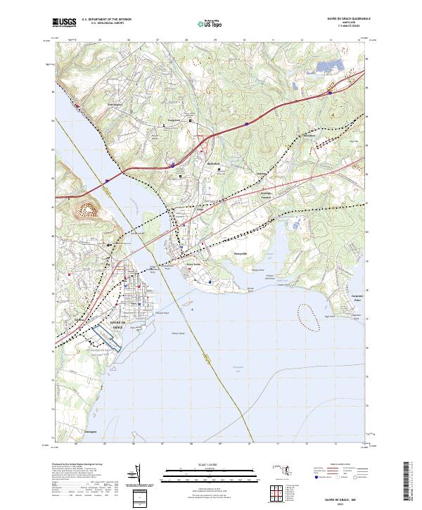 Havre De Grace, MD — USGS 7.5-minute topo (2023)