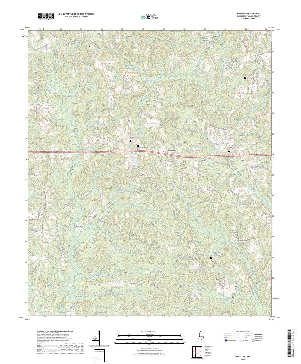 Whistler, MS — USGS 7.5-minute topo (2024)