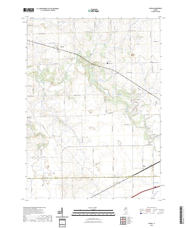 Chana, IL — USGS 7.5-minute topo (2024)