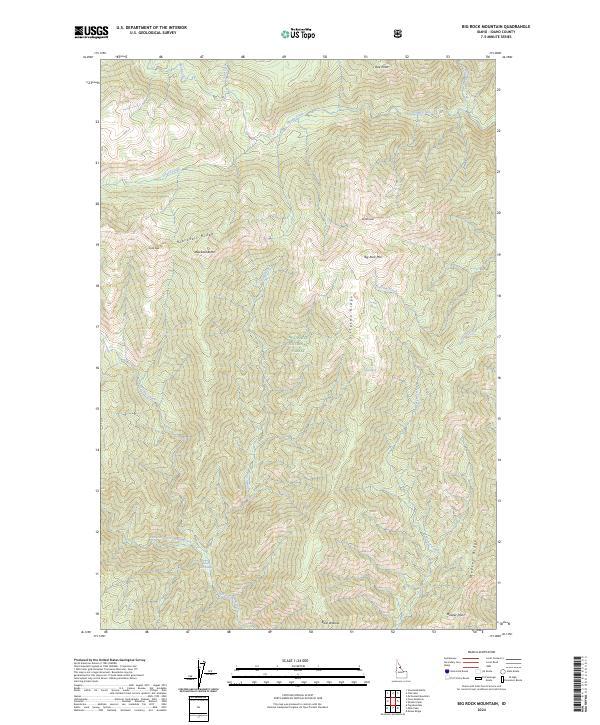 Big Rock Mountain, ID — USGS 7.5-minute topo (2024)