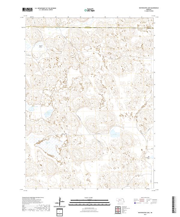 Whitewater Lake, NE — USGS 7.5-minute topo (2021)