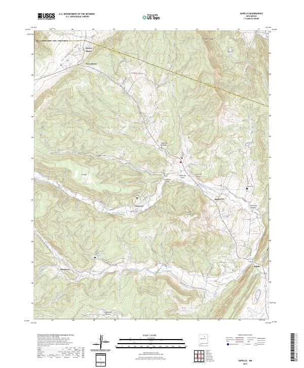 Sapello, NM — USGS 7.5-minute topo (2023)