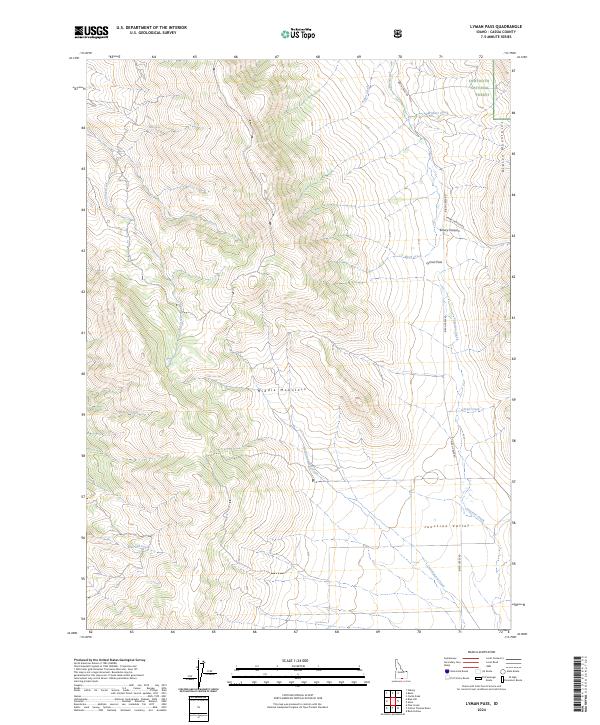 Lyman Pass, ID — USGS 7.5-minute topo (2024)
