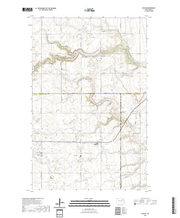 Dahlen, ND — USGS 7.5-minute topo (2024)