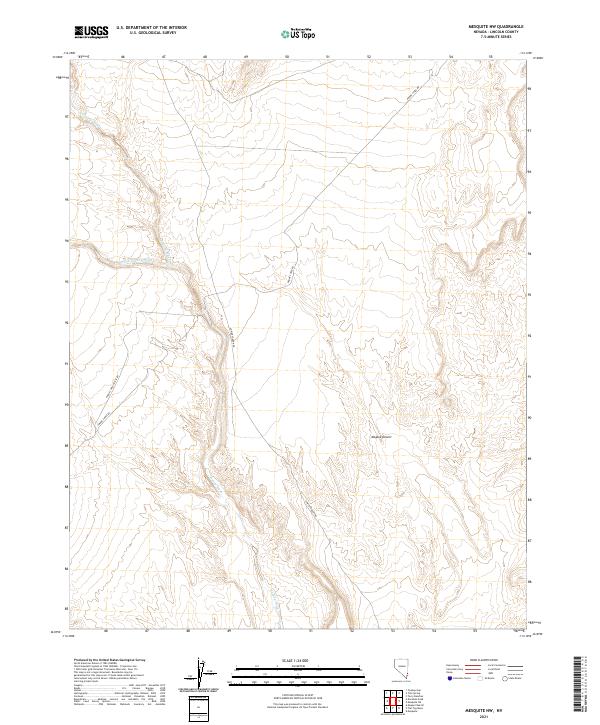 Mesquite NW, NV — USGS 7.5-minute topo (2021)