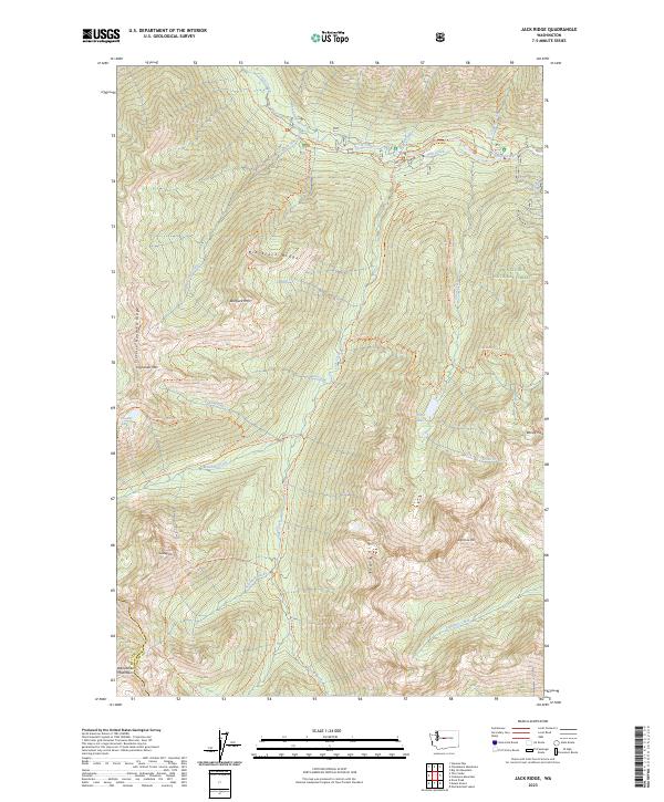 Jack Ridge, WA — USGS 7.5-minute topo (2023)