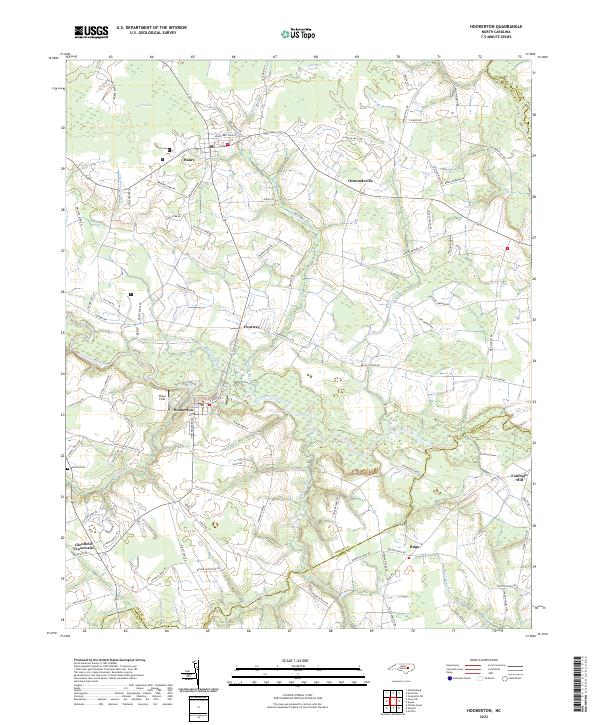 Hookerton, NC — USGS 7.5-minute topo (2022)