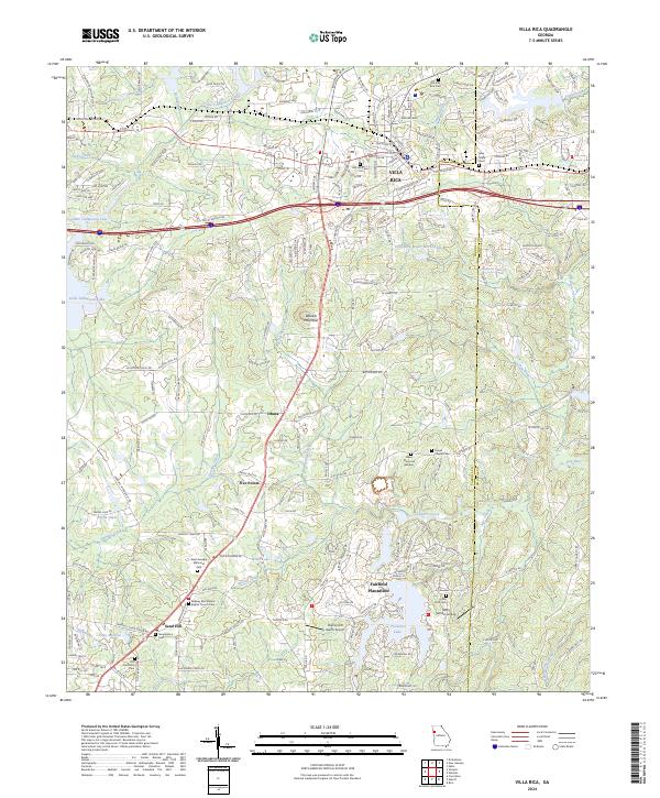 Villa Rica, GA — USGS 7.5-minute topo (2024)