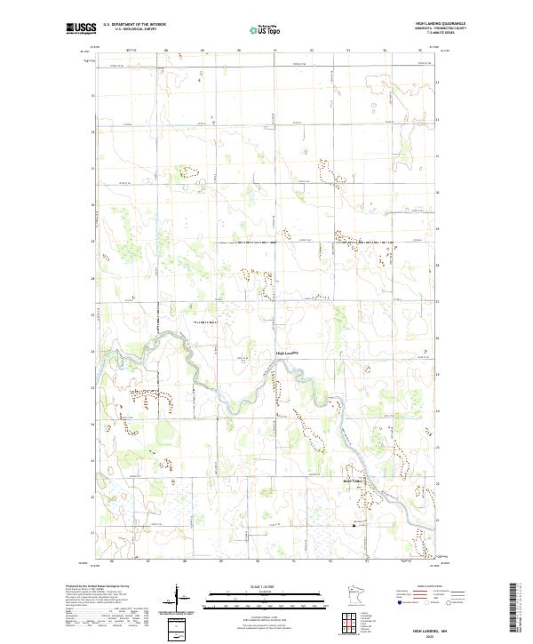 High Landing, MN — USGS 7.5-minute topo (2022)