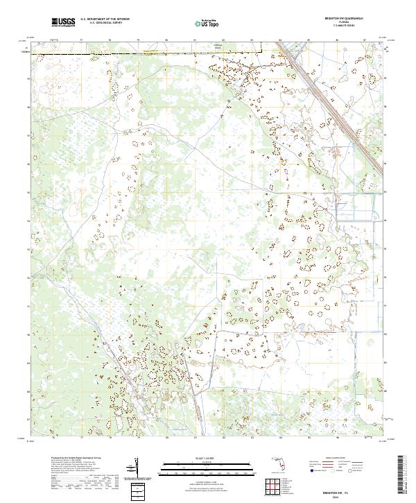Brighton SW, FL — USGS 7.5-minute topo (2024)