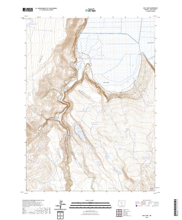 May Lake, OR — USGS 7.5-minute topo (2024)