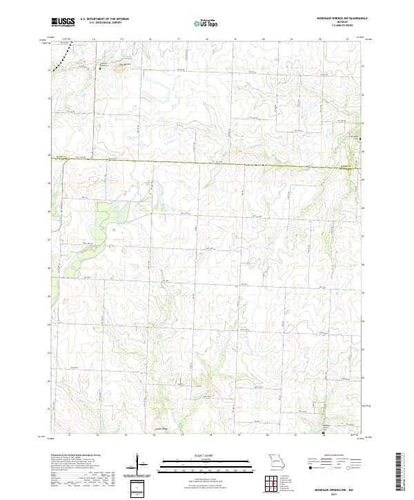 Monegaw Springs NW, MO — USGS 7.5-minute topo (2021)