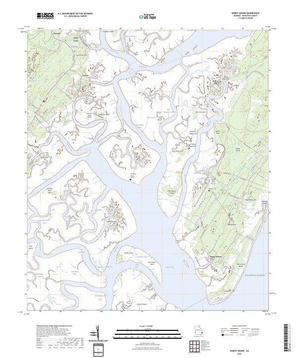 Doboy Sound, GA — USGS 7.5-minute topo (2024)