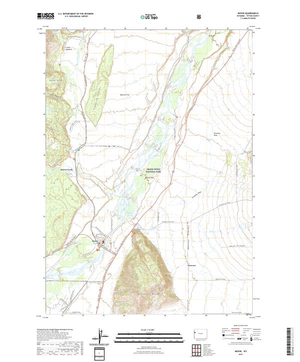 Moose, WY — USGS 7.5-minute topo (2021)