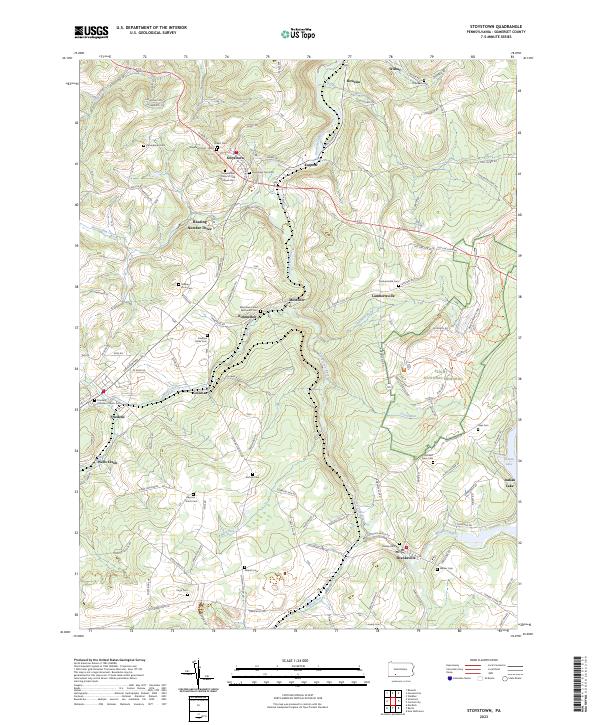 Stoystown, PA — USGS 7.5-minute topo (2023)