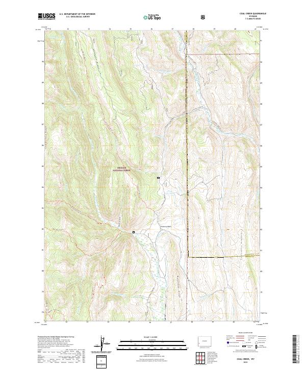 Coal Creek, WY — USGS 7.5-minute topo (2021)