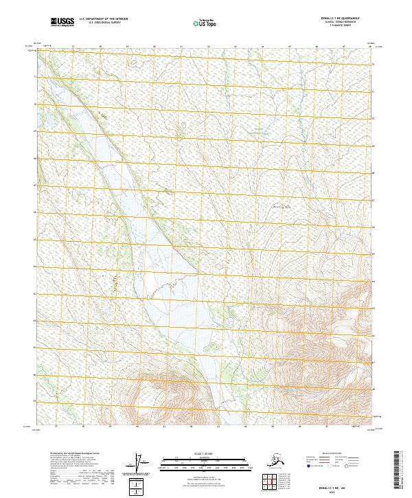 Denali C-1 NE, AK — USGS 7.5-minute topo (2023)