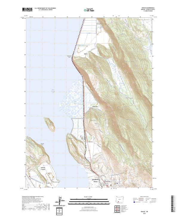 Wocus, OR — USGS 7.5-minute topo (2024)