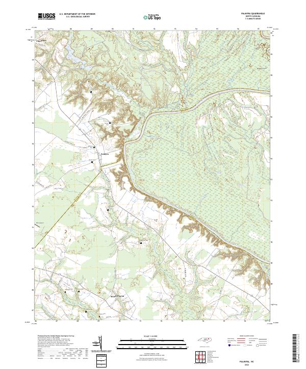 Palmyra, NC — USGS 7.5-minute topo (2022)