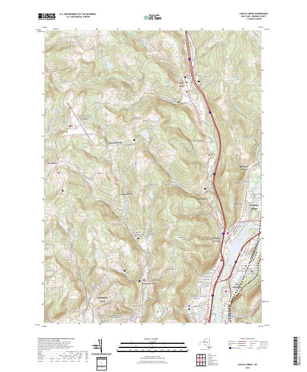 Castle Creek, NY — USGS 7.5-minute topo (2023)