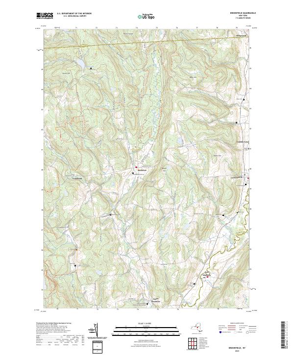Brookfield, NY — USGS 7.5-minute topo (2023)