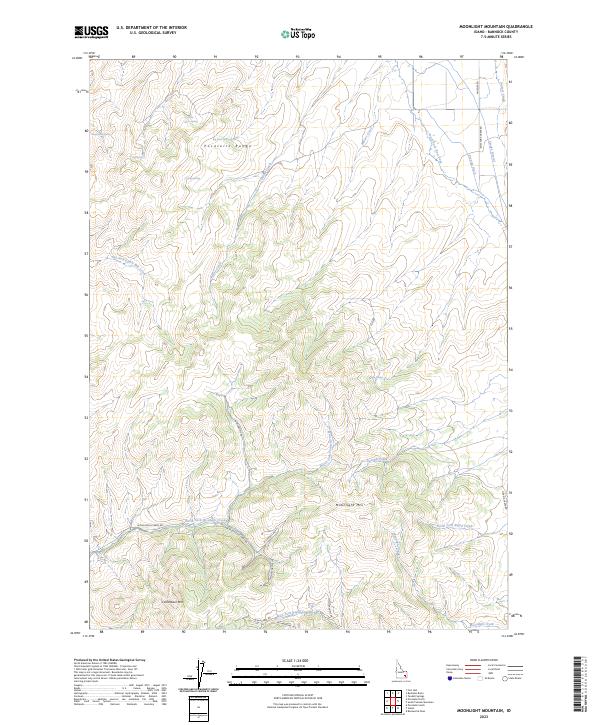 Moonlight Mountain, ID — USGS 7.5-minute topo (2023)