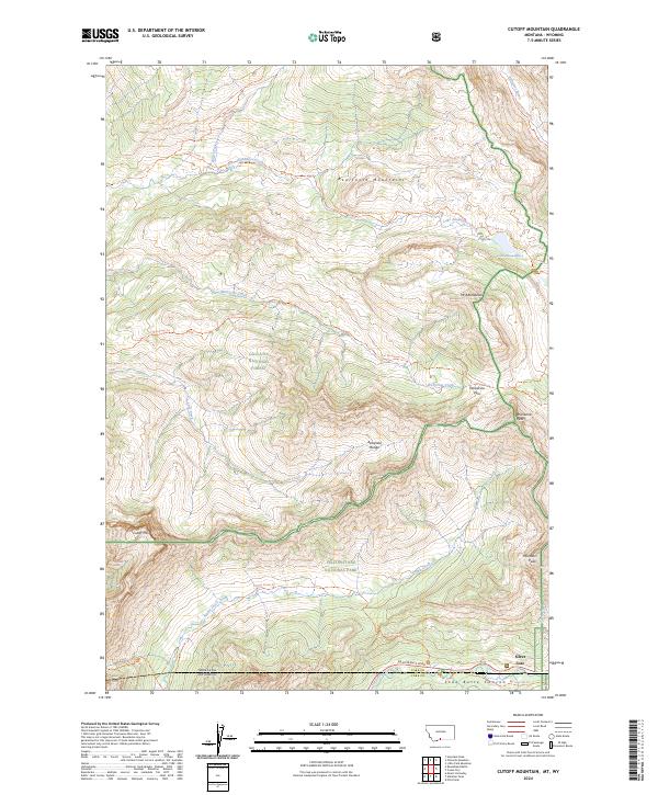 Cutoff Mountain, MT-WY — USGS 7.5-minute topo (2024)