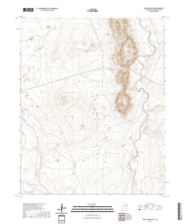 Circle Bar Ranch, NM — USGS 7.5-minute topo (2023)