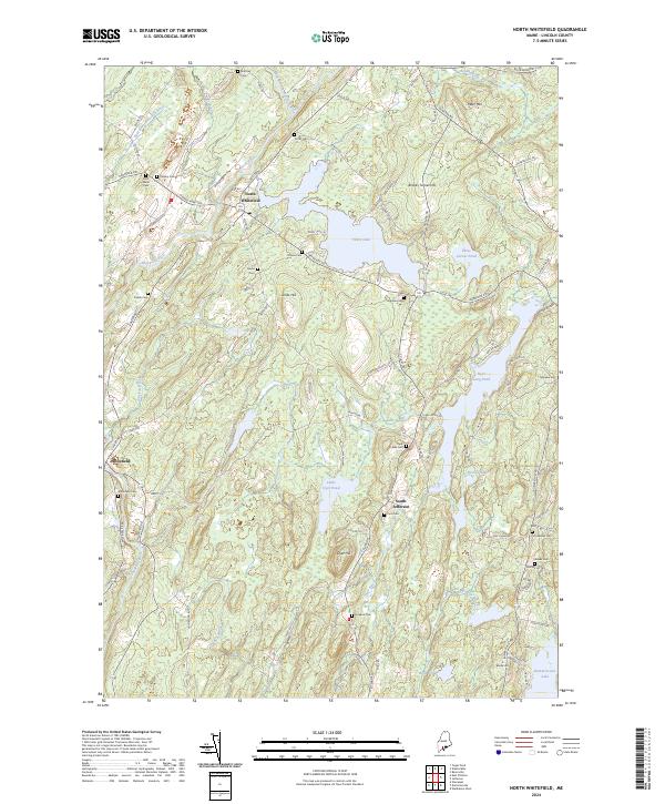 North Whitefield, ME — USGS 7.5-minute topo (2024)