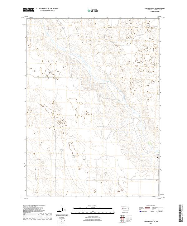Crescent Lake SE, NE — USGS 7.5-minute topo (2021)