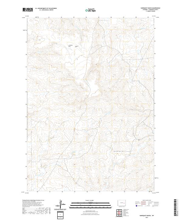 Sundquist Ranch, WY — USGS 7.5-minute topo (2021)