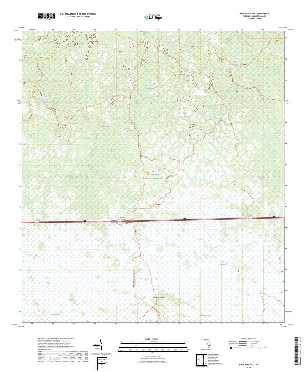 Whidden Lake, FL — USGS 7.5-minute topo (2024)