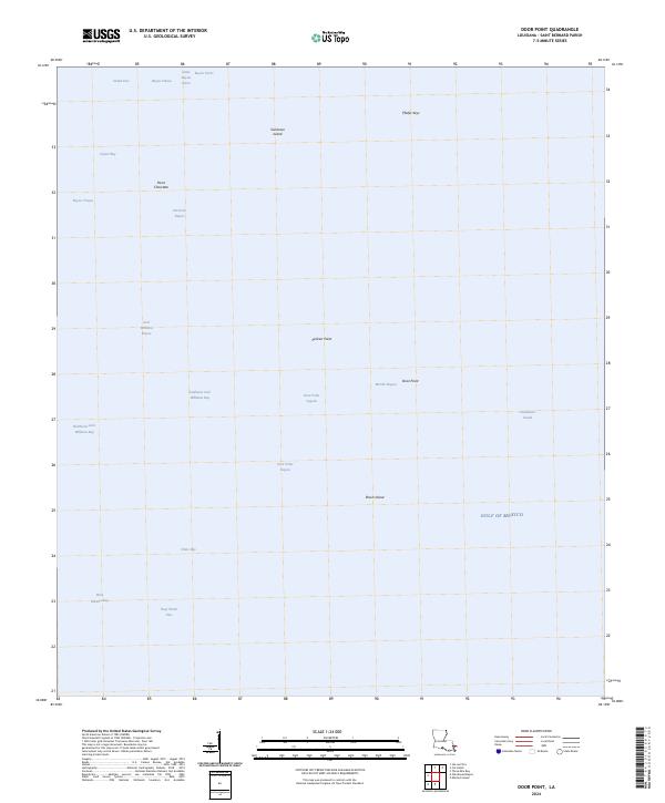 Door Point, LA — USGS 7.5-minute topo (2024)