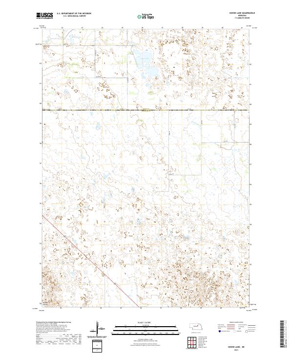 Goose Lake, NE — USGS 7.5-minute topo (2021)