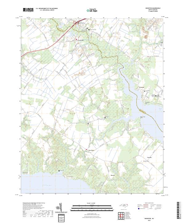 Nixonton, NC — USGS 7.5-minute topo (2022)