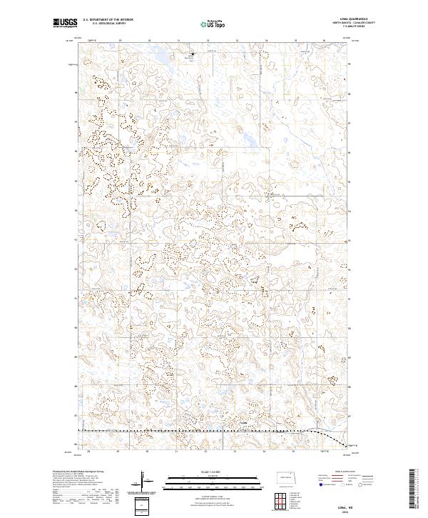Loma, ND — USGS 7.5-minute topo (2024)