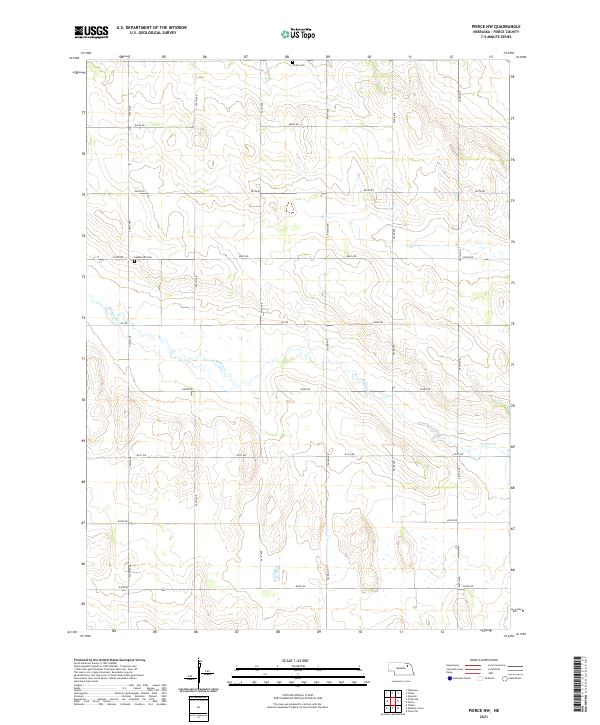 Pierce NW, NE — USGS 7.5-minute topo (2021)