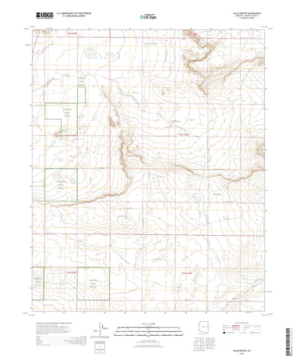 Valle Bonito, AZ — USGS 7.5-minute topo (2026)